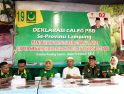 Caleg PBB Deklarasi Dukung Prabowo – sandi.