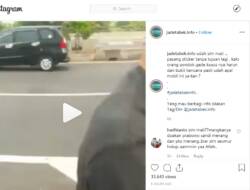Viral, Stiker Mobil ‘Ampun Pak Polisi Uang Kami Habis’
