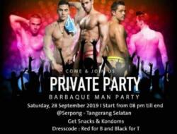 Viral, Poster Pesta Gay di Serpong