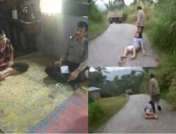 Kakak Tega Seret Adik Perempuannya di Jalan Aspal