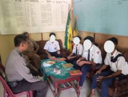 Polsek Kalirejo Melakukan Pembinaan Terhadap 5 Siswa SMP Muhammadiyah 2 Poncowarno