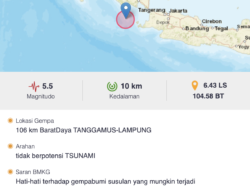 Gempa Guncang Lampung
