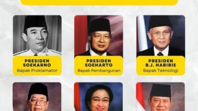 Mengenal 6 Presiden Indonesia dari Masa Ke Masa Dengan Julukannya