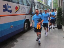 Timnas Argentina Latihan di China Jelang Lawan Australia