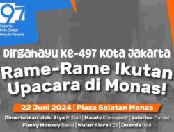 HUT Jakarta ke-497, Pemprov DKI Ajak Warga Ramaikan Upacara Bendera di Monas