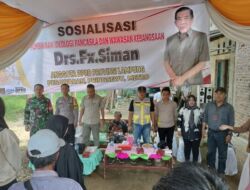 FX Siman Sambangi Pesawaran
