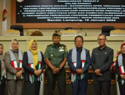 Hadiri Rapat Paripurna DPRD Provinsi Lampung, Danrem 043/Gatam Sampaikan Apresiasi