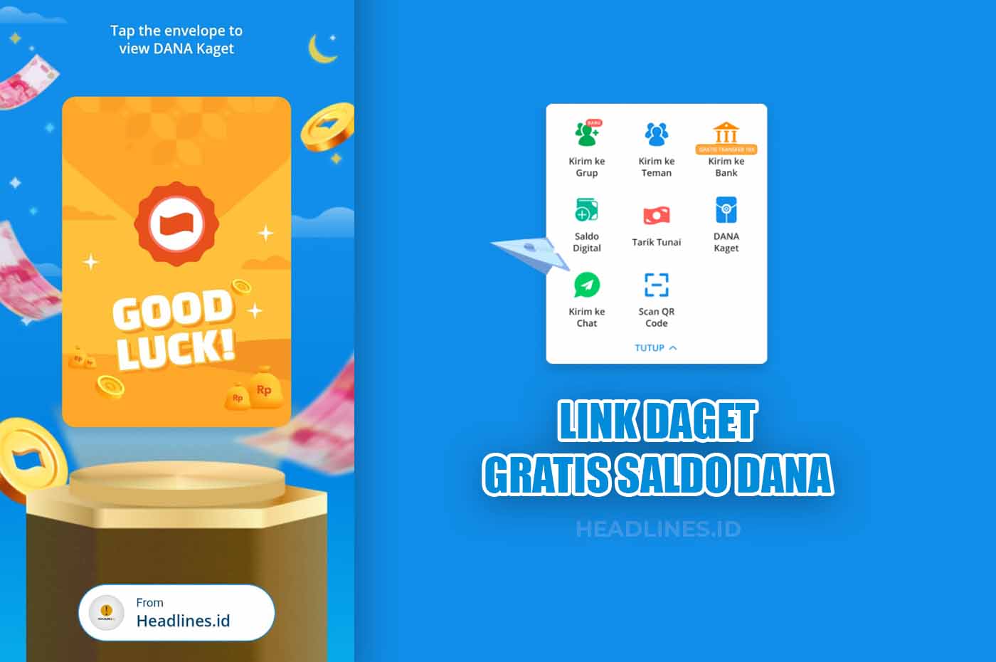 Saldo DANA gratis hari ini