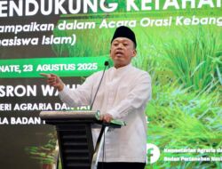 Sampaikan Orasi Kebangsaan di Rakor Regional KAHMI, Menteri Nusron: Penting untuk Mengambil Keputusan secara Adil