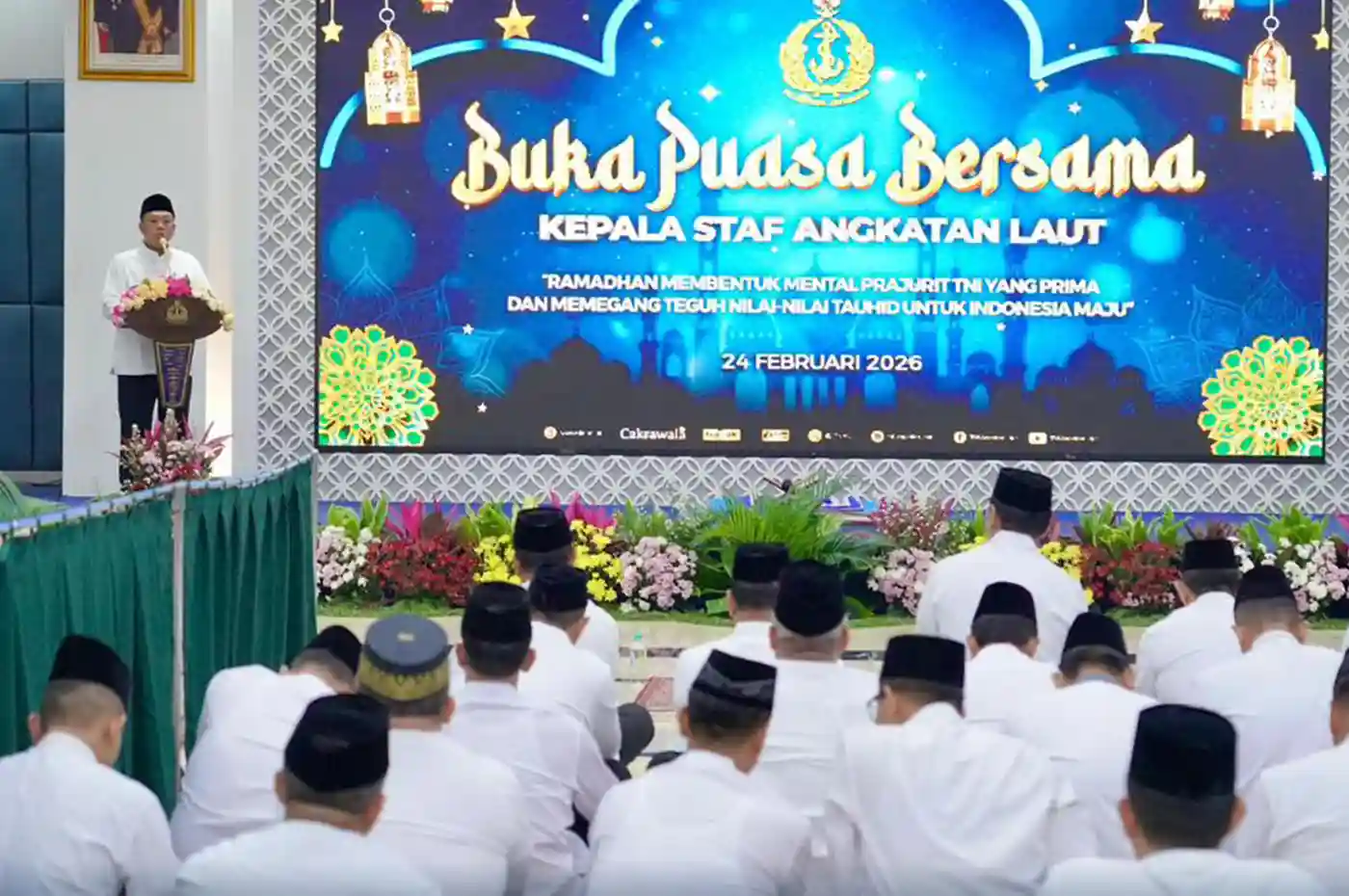 Nusron Wahid beri tausiah di acara Buka Puasa TNI AL Jakarta