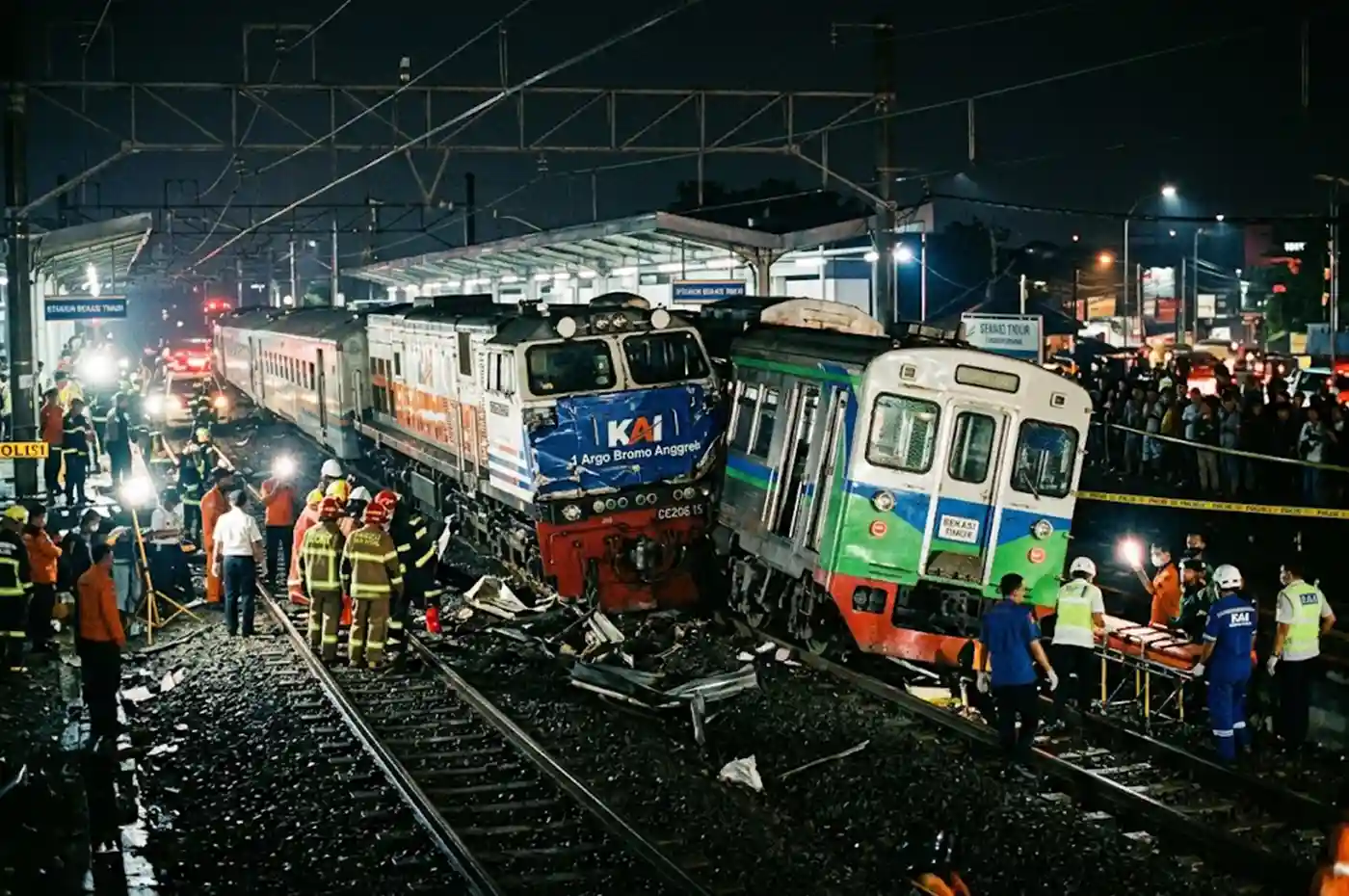 lustrasi kecelakaan kereta