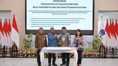 transformasi layanan pertanahan atr bpn dan kpk di sulawesi utara