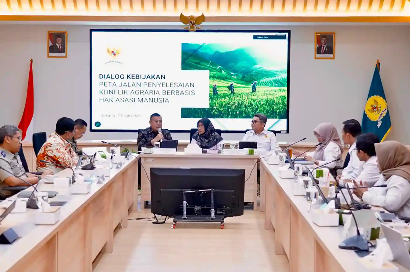 kementerian atrbpn dan komnas ham perkuat penanganan konflik agraria berbasis ham